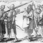 Irish soldiers, 1521 - 16th Century drawing by Albrecht Dürer (1471–1528)