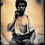 Unknown Labourer - one the most valuable photographs in a collection owned by Seán Sexton, depicting a rough and unwashed labourer in Ireland circa. 1859 
