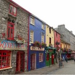 Galway :: A typical streetscape of Galway City